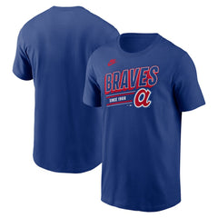 Atlanta Braves Nike Cooperstown Collection Retro T-Shirt - Royal T-shirts