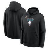 Arizona Diamondbacks Nike Cooperstown Collection Logo Club Hoodie - Black Hoodies