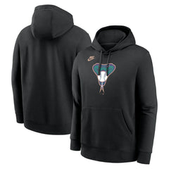 Arizona Diamondbacks Nike Cooperstown Collection Logo Club Hoodie - Black Hoodies