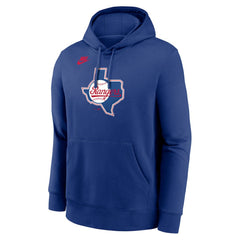 Texas Rangers Nike Cooperstown Collection Logo Club Hoodie - Royal Hoodies