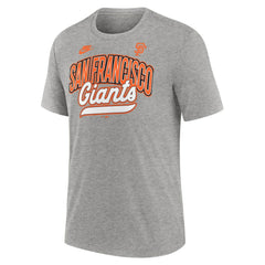 San Francisco Giants Nike Cooperstown Collection Retro Tri-Blend T-Shirt - Heather Gray T-shirts