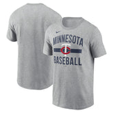 Minnesota Twins Nike Arched T-Shirt - Heather Gray T-shirts