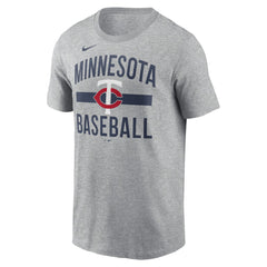 Minnesota Twins Nike Arched T-Shirt - Heather Gray T-shirts