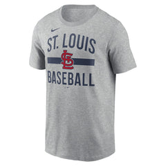 St. Louis Cardinals Nike Arched T-Shirt - Heather Gray T-shirts