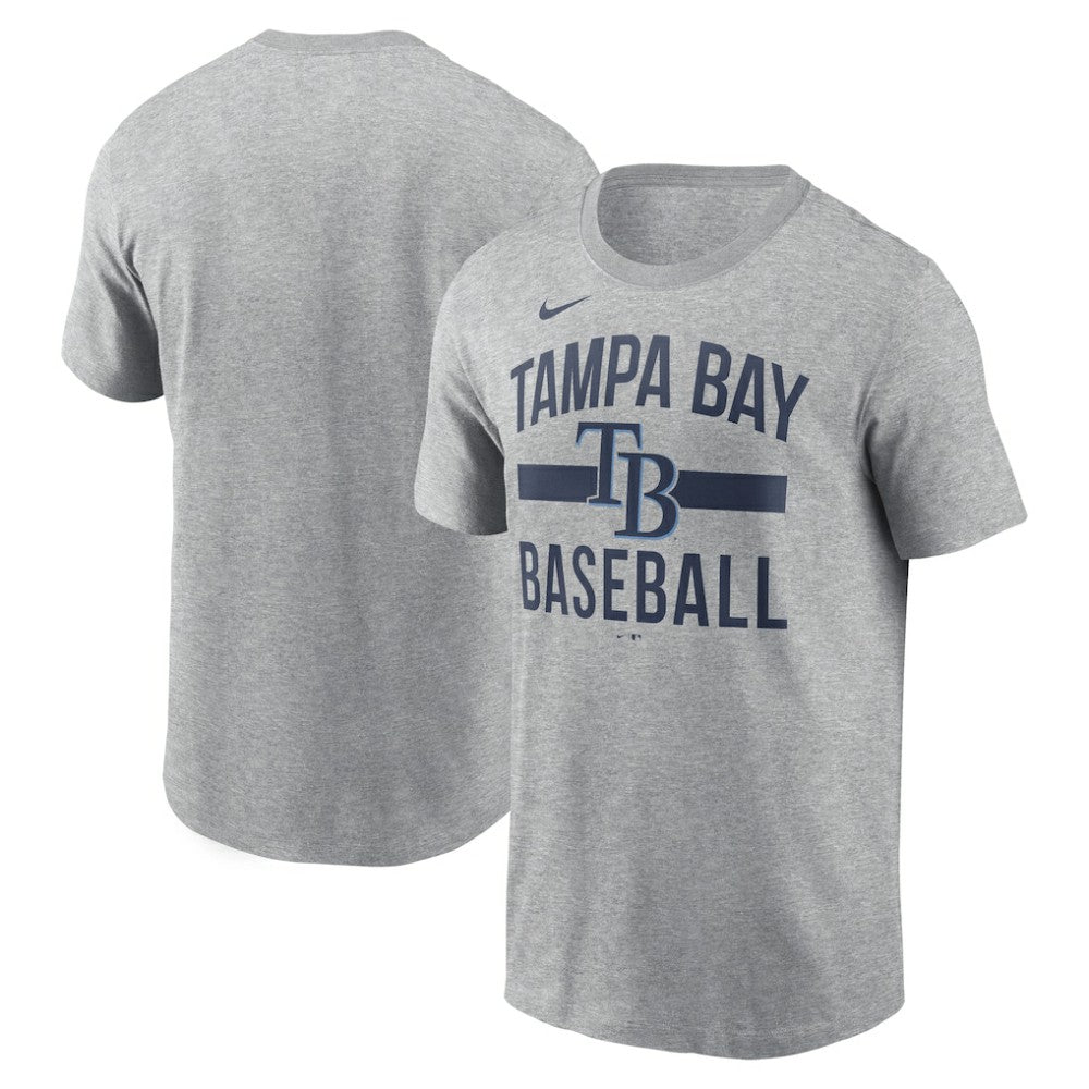 Tampa Bay Rays Nike Arched T-Shirt - Heather Gray T-shirts