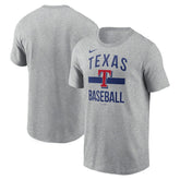 Texas Rangers Nike Arched T-Shirt - Heather Gray T-shirts