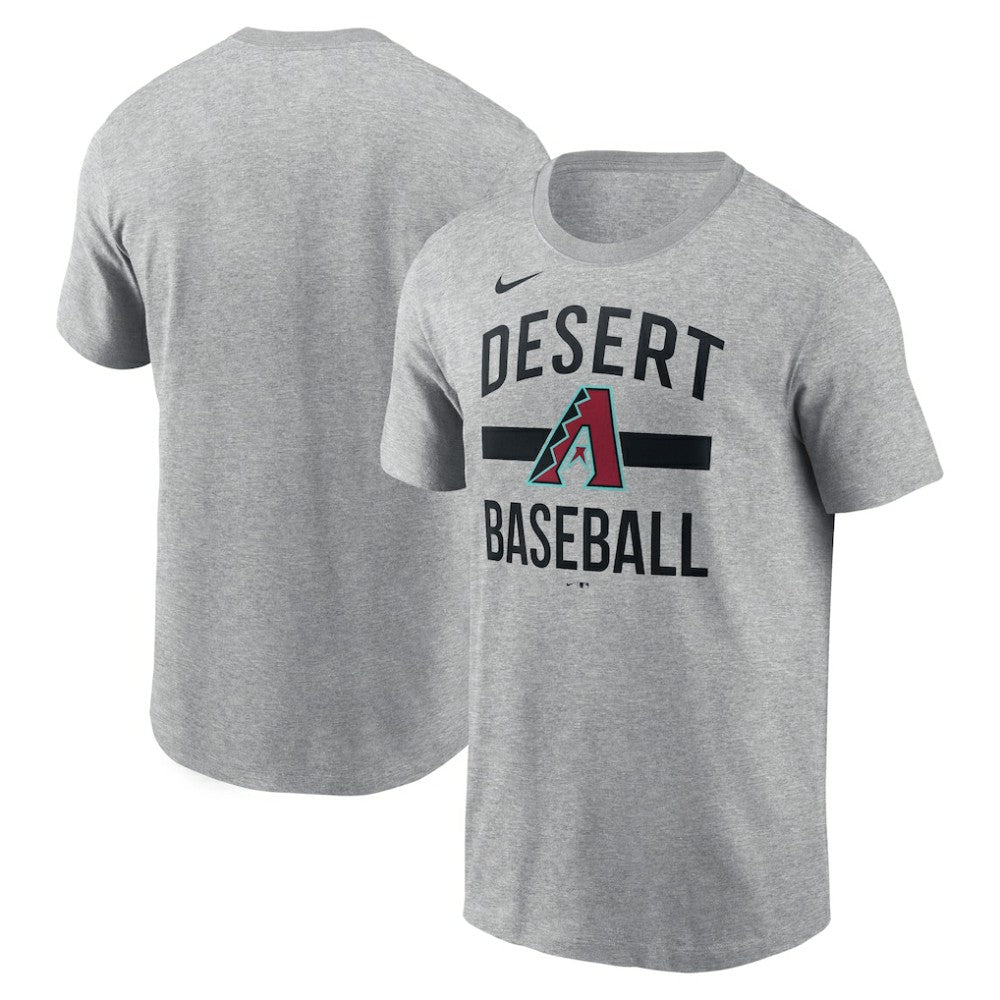 Arizona Diamondbacks Nike Arched T-Shirt - Heather Gray T-shirts