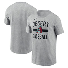 Arizona Diamondbacks Nike Arched T-Shirt - Heather Gray T-shirts