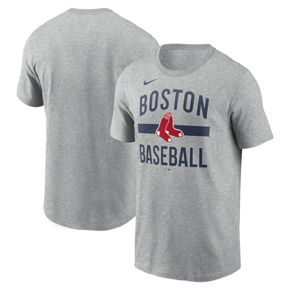 Boston Red Sox Nike Arched T-Shirt - Heather Gray T-shirts