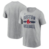 Boston Red Sox Nike Arched T-Shirt - Heather Gray T-shirts