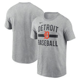 Detroit Tigers Nike Arched T-Shirt - Heather Gray T-shirts