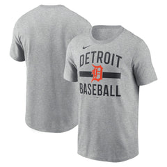 Detroit Tigers Nike Arched T-Shirt - Heather Gray T-shirts