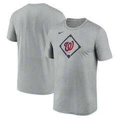 Washington Nationals Nike Icon Legend Dri-FIT T-Shirt - Heather Gray T-shirts