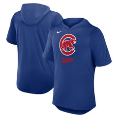 Chicago Cubs Nike Tri-Blend Hoodie T-Shirt - Royal Hoodies