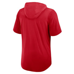 Texas Rangers Nike Tri-Blend Hoodie T-Shirt - Red Hoodies