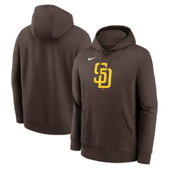 San Diego Padres Nike Logo Club Fleece Hoodie - Brown Hoodies