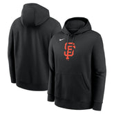 San Francisco Giants Nike Logo Club Fleece Hoodie - Black Hoodies