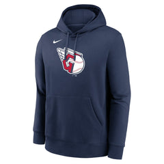 Cleveland Guardians Nike Logo Club Fleece Hoodie - Navy Hoodies