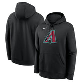 Arizona Diamondbacks Nike Logo Club Fleece Hoodie - Black Hoodies