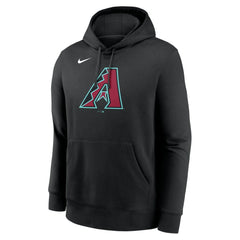Arizona Diamondbacks Nike Logo Club Fleece Hoodie - Black Hoodies