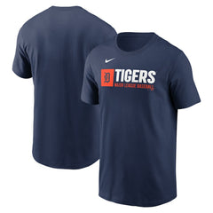 Detroit Tigers Nike Team Block T-Shirt - Navy T-shirts
