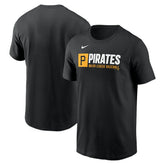 Pittsburgh Pirates Nike Team Block T-Shirt - Black T-shirts