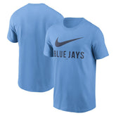 Toronto Blue Jays Nike Swoosh T-Shirt - Powder Blue T-shirts