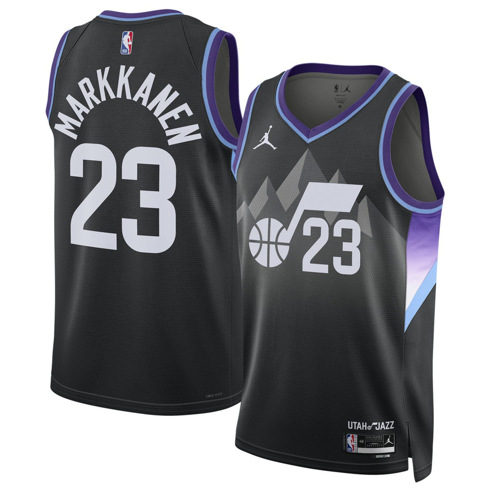 NBA Lauri Markkanen Utah Jazz Jordan Brand Unisex 2024/25 Swingman Jersey - Statement Edition - Black sale