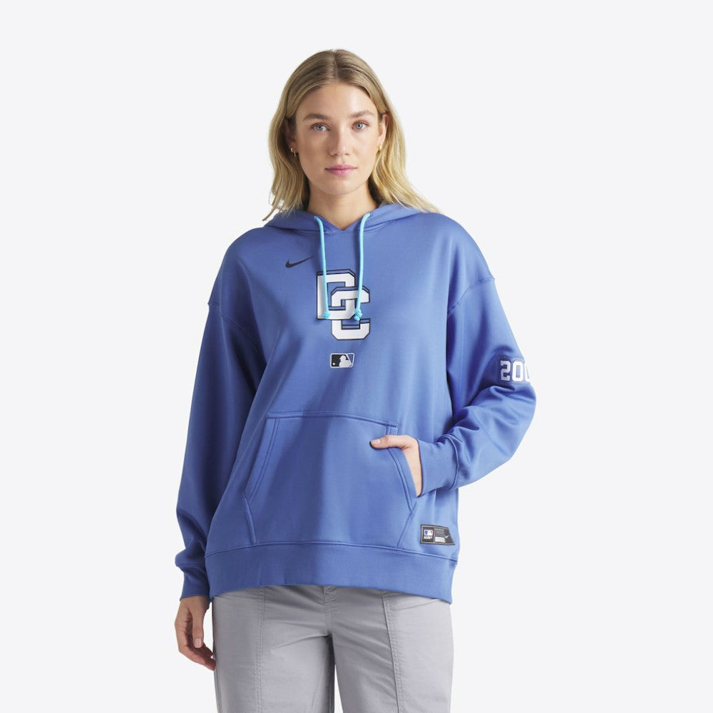 Washington Nationals Nike Women's 2025 City Connect Authentic Collection Therma-FIT Hoodie - Blue Hoodies