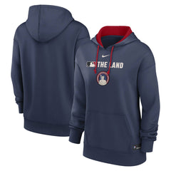 Cleveland Guardians Nike Women's City Connect Authentic Collection Therma-FIT Hoodie - Navy Hoodies