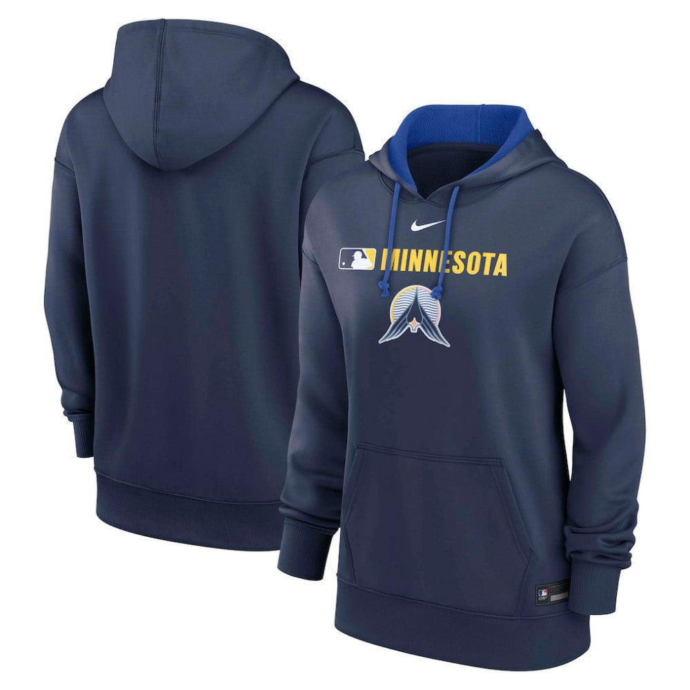 Minnesota Twins Nike Women's City Connect Authentic Collection Therma-FIT Hoodie - Navy Hoodies
