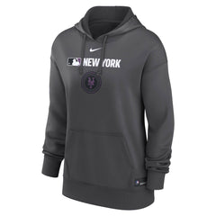 New York Mets Nike Women's City Connect Authentic Collection Therma-FIT Hoodie - Anthracite Hoodies