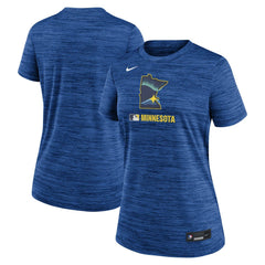 Minnesota Twins Nike Women's Authentic Collection City Connect Velocity Dri-FIT T-Shirt - Royal T-shirts