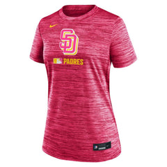 San Diego Padres Nike Women's Authentic Collection City Connect Velocity Dri-FIT T-Shirt - Pink T-shirts