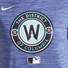 Washington Nationals Nike Women's 2025 City Connect Authentic Collection Velocity Dri-FIT T-Shirt - Gray T-shirts