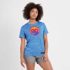 Colorado Rockies Nike Women's 2025 City Connect Authentic Collection Velocity Dri-FIT T-Shirt - Blue T-shirts