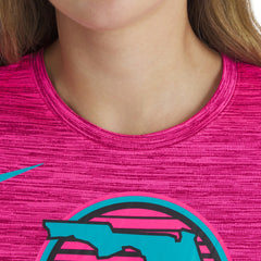 Miami Marlins Nike Women's 2025 City Connect Authentic Collection Velocity Dri-FIT T-Shirt - Pink T-shirts