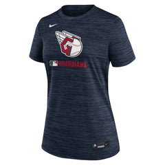 Cleveland Guardians Nike Women's Authentic Collection Velocity Dri-FIT T-Shirt - Navy T-shirts
