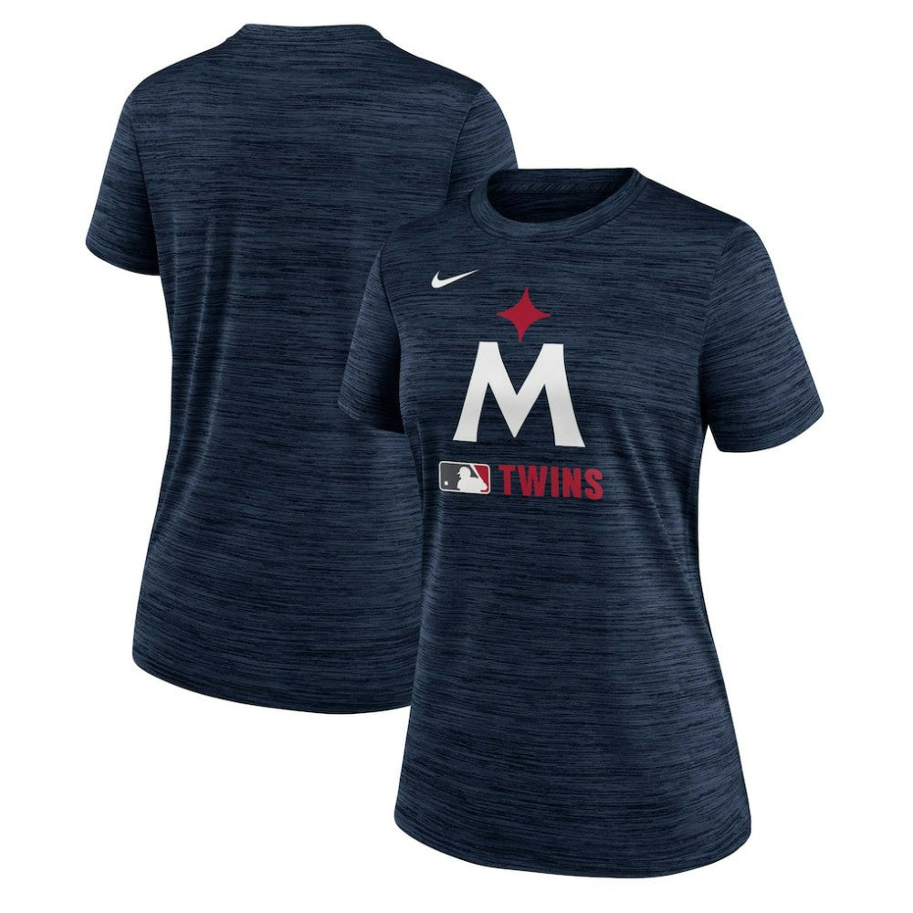 Minnesota Twins Nike Women's Authentic Collection Alternate Logo Velocity Dri-FIT T-Shirt - Navy T-shirts