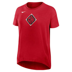 Chicago White Sox Nike Women's 2025 City Connect Flowy Fashion Tri-Blend Dri-FIT T-Shirt - Red T-shirts