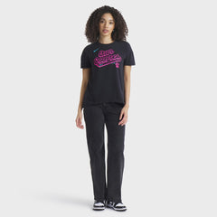 Miami Marlins Nike Women's 2025 City Connect Flowy Fashion Tri-Blend Dri-FIT T-Shirt - Black T-shirts