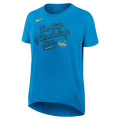 Philadelphia Phillies Nike Women's 2025 City Connect Flowy Fashion Tri-Blend Dri-FIT T-Shirt - Blue T-shirts