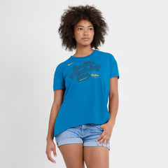 Philadelphia Phillies Nike Women's 2025 City Connect Flowy Fashion Tri-Blend Dri-FIT T-Shirt - Blue T-shirts