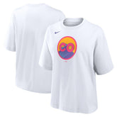 Colorado Rockies Nike Women's 2025 City Connect Logo Boxy T-Shirt - White T-shirts