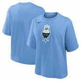 Milwaukee Brewers Nike Women's City Connect Logo Boxy T-Shirt - Light Blue T-shirts