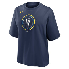 Philadelphia Phillies Nike Women's City Connect Logo Boxy T-Shirt - Navy T-shirts