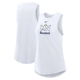 Minnesota Twins Nike Women's City Connect Tricode High Neck Dri-FIT Tank Top - White Tanks