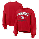Cleveland Guardians Nike Women's Oversized High Hip Pullover Sweatshirt - Red Pullover