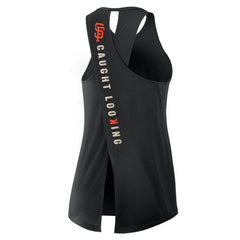 San Francisco Giants Nike Open-Back Crisscross Dri-FIT Tank Top - Black Tanks