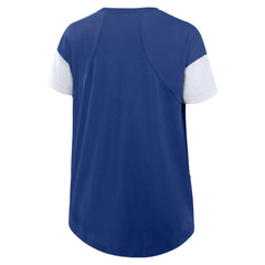 Los Angeles Dodgers Nike Women's Flowy Fashion Tri-Blend Dri-FIT T-Shirt - Royal T-shirts